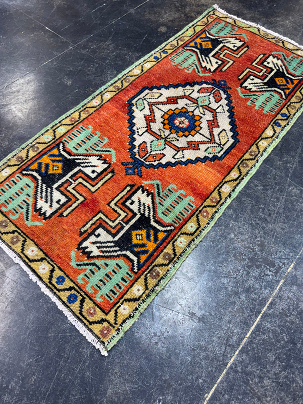 Turkish Yastik Rug 1'8" x 3'7" #24180