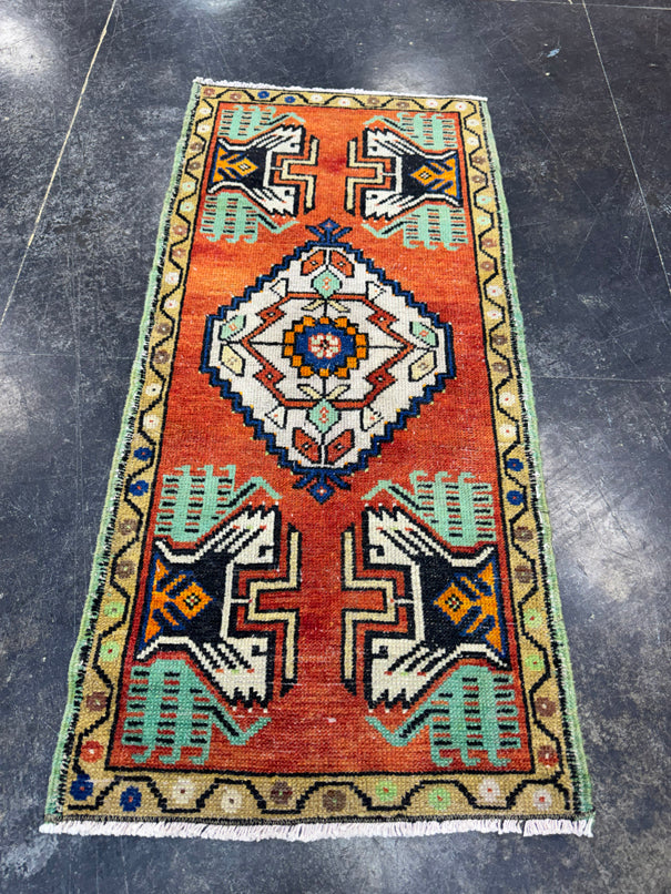 Turkish Yastik Rug 1'8" x 3'7" #24180