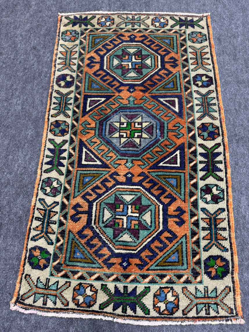 Turkish Yastik Rug 1'11" x 3'6" #23819