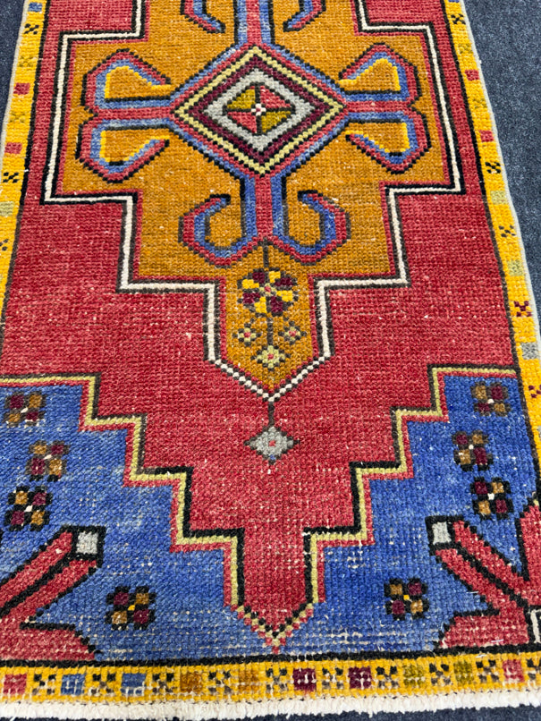 Turkish Yastik Rug 1'10" x 4' #23782