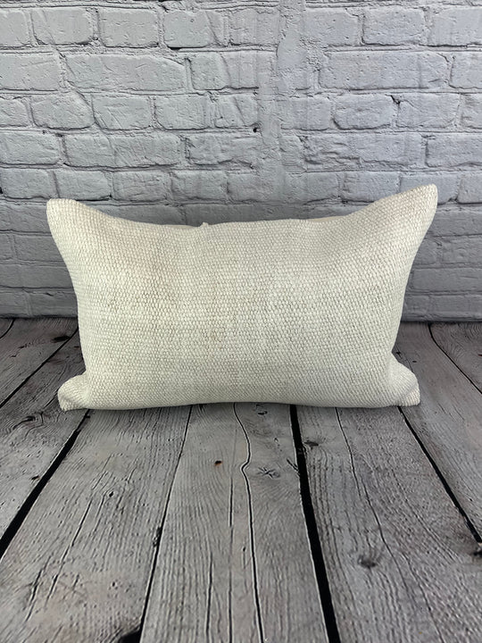 16 x 24 Hemp Pillow Turkish Cushion Natural White Pillow Cushion Cover #6178