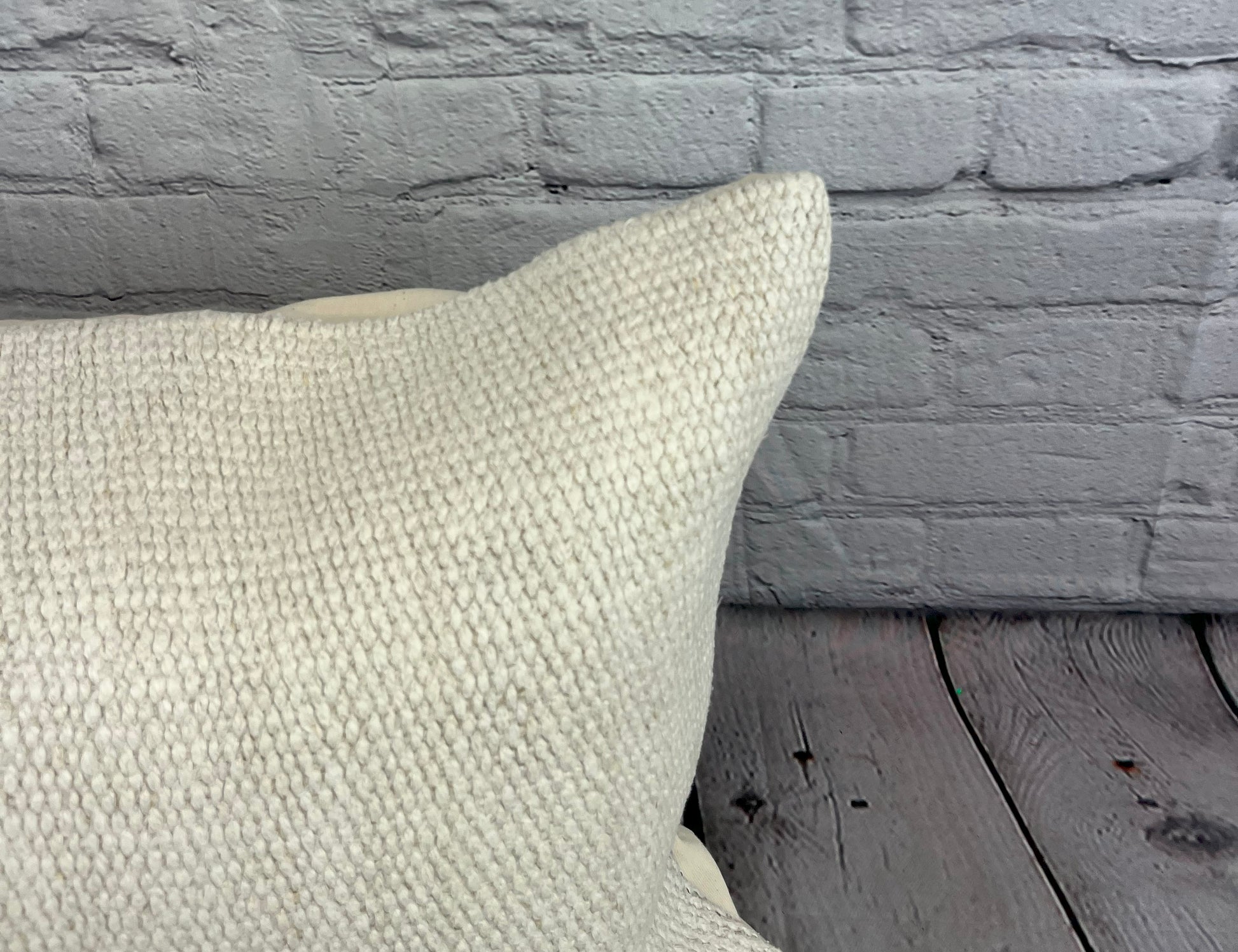 16 x 24 Hemp Pillow Turkish Cushion Natural White Pillow Cushion Cover #6178