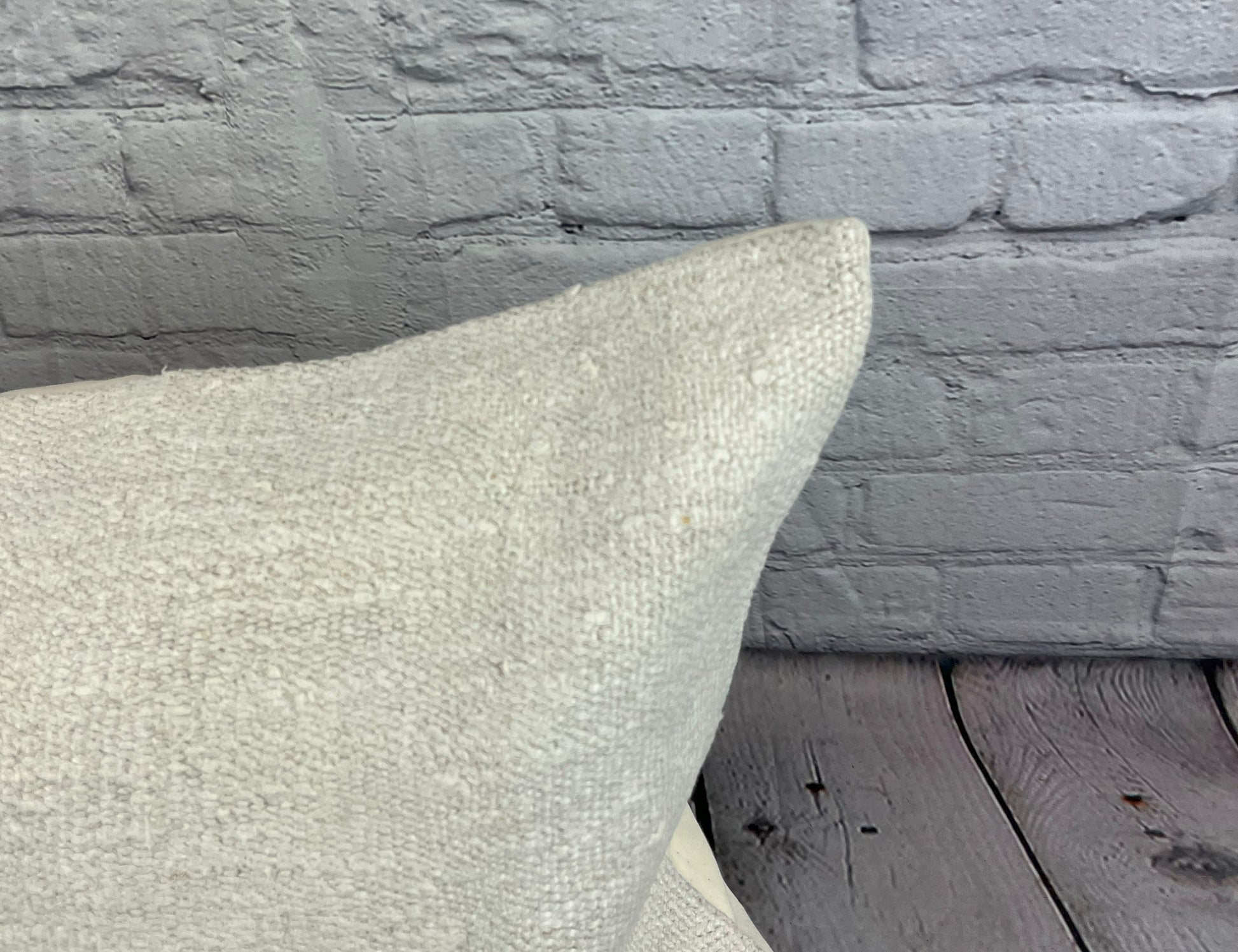 16 x 24 Hemp Pillow Turkish Cushion Natural White Pillow Cushion Cover #6165