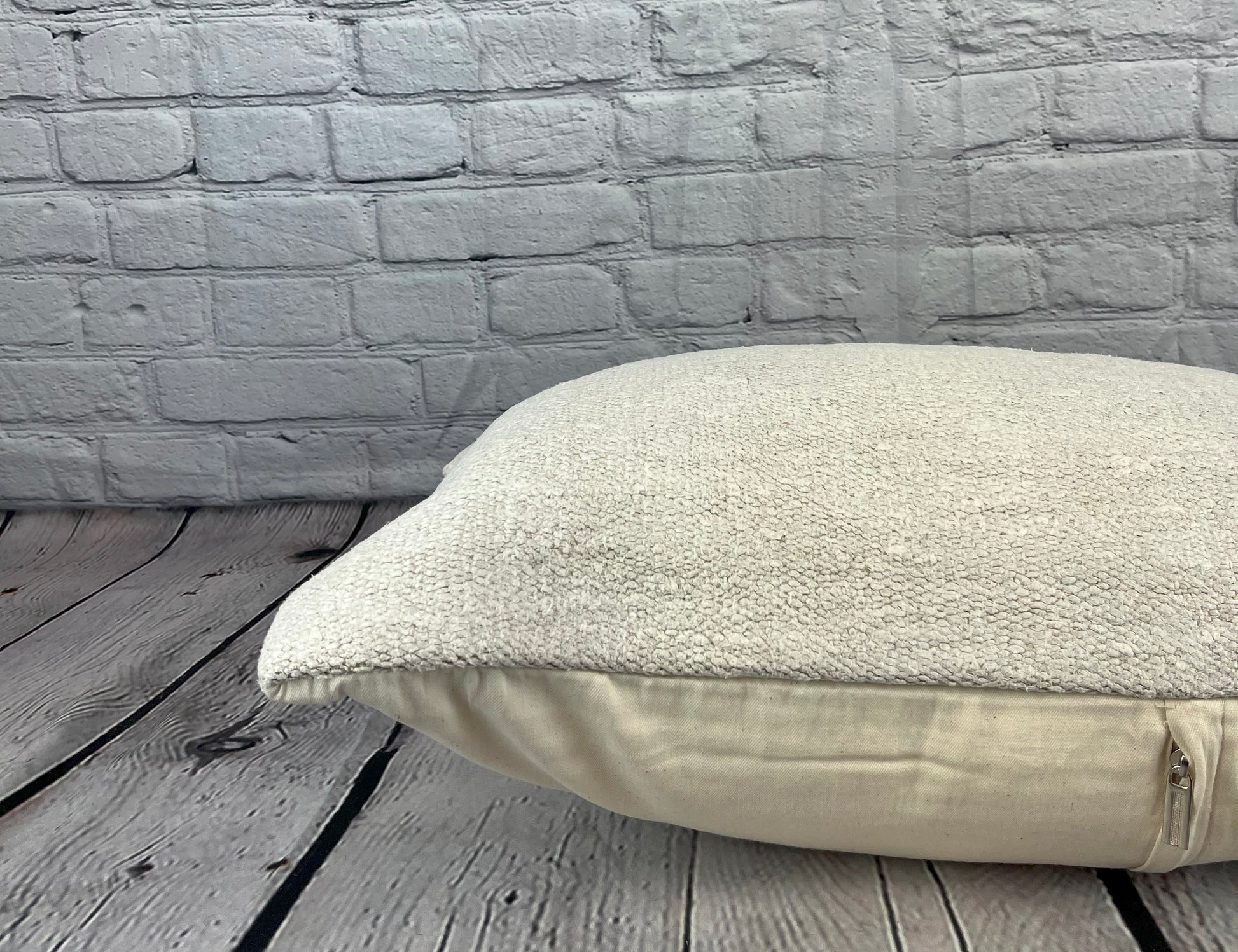 16 x 24 Hemp Pillow Turkish Cushion Natural White Pillow Cushion Cover #6165