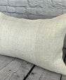 16 x 24 Hemp Pillow Turkish Cushion Natural White Pillow Cushion Cover #6196