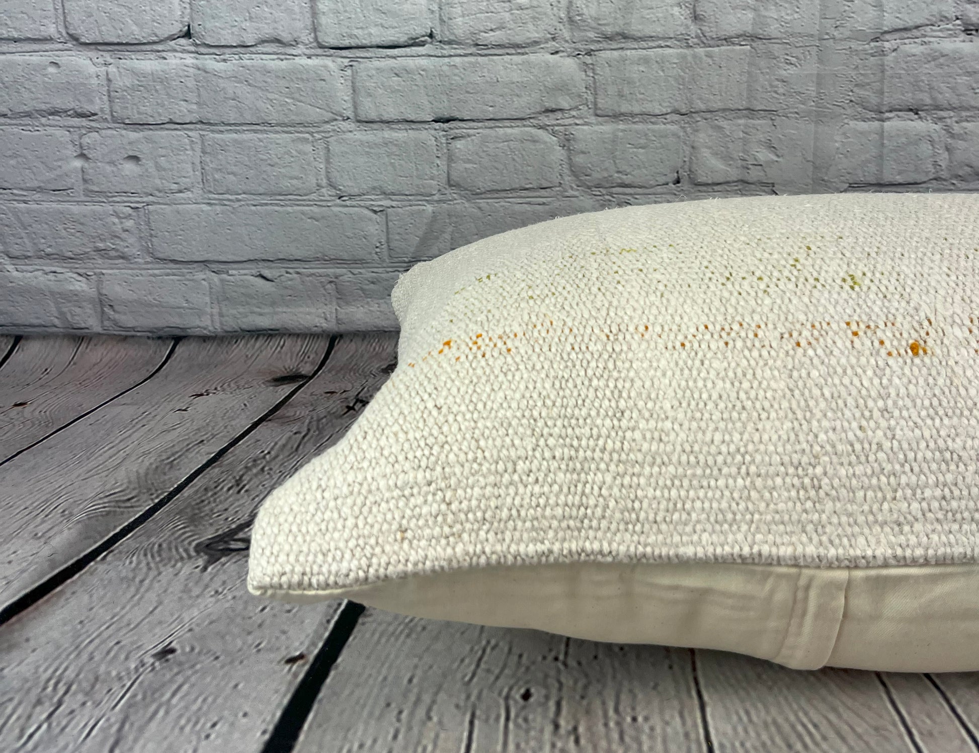 16 x 24 Hemp Pillow Turkish Cushion Natural White Pillow Cushion Cover #6196