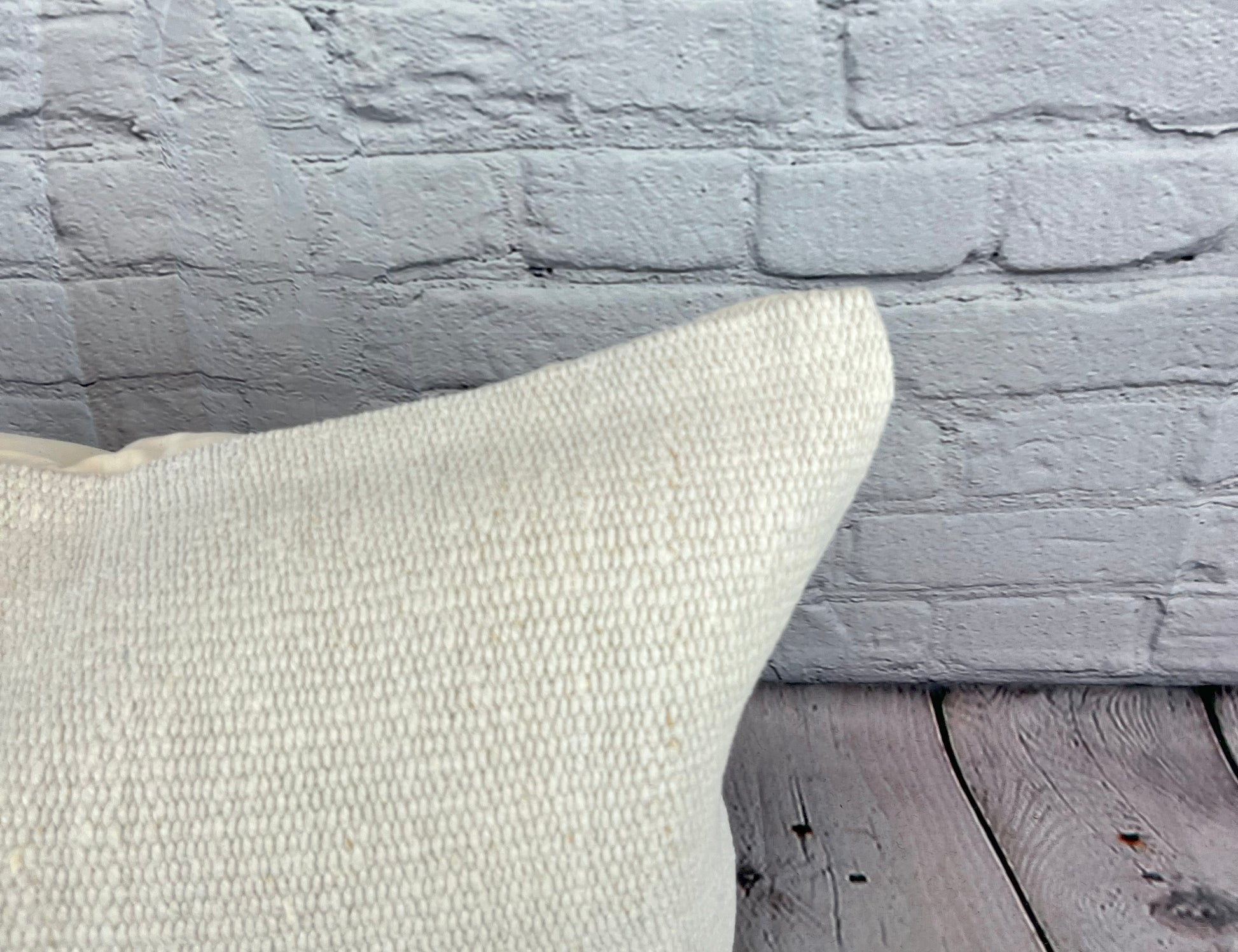 16 x 24 Hemp Pillow Turkish Cushion Natural White Pillow Cushion Cover #6195