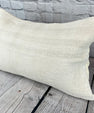 16 x 24 Hemp Pillow Turkish Cushion Natural White Pillow Cushion Cover #6193