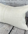 16 x 24 Hemp Pillow Turkish Cushion Natural White Pillow Cushion Cover #6194