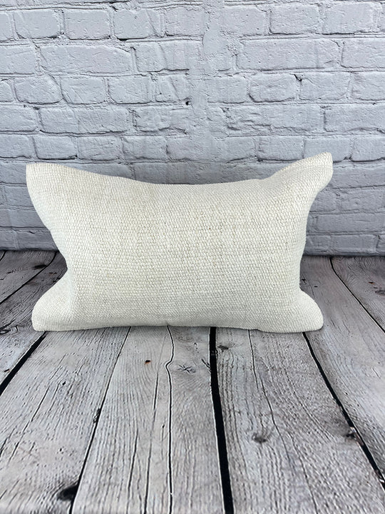 16 x 24 Hemp Pillow Turkish Cushion Natural White Pillow Cushion Cover #6159
