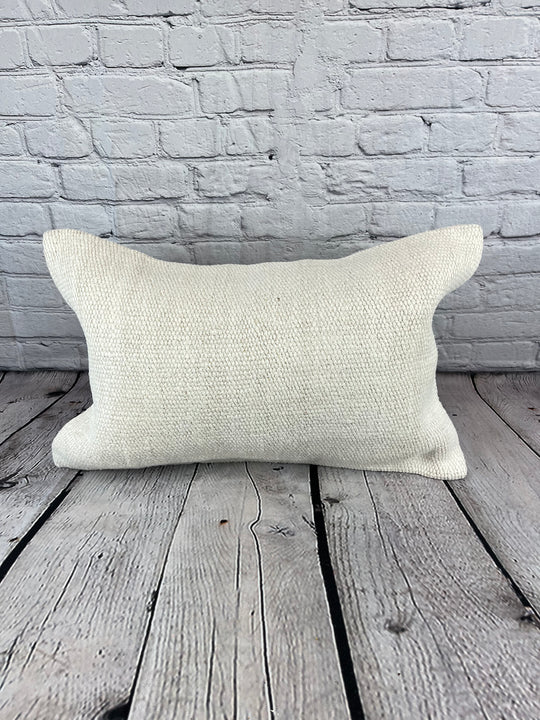 16 x 24 Hemp Pillow Turkish Cushion Natural White Pillow Cushion Cover #6183