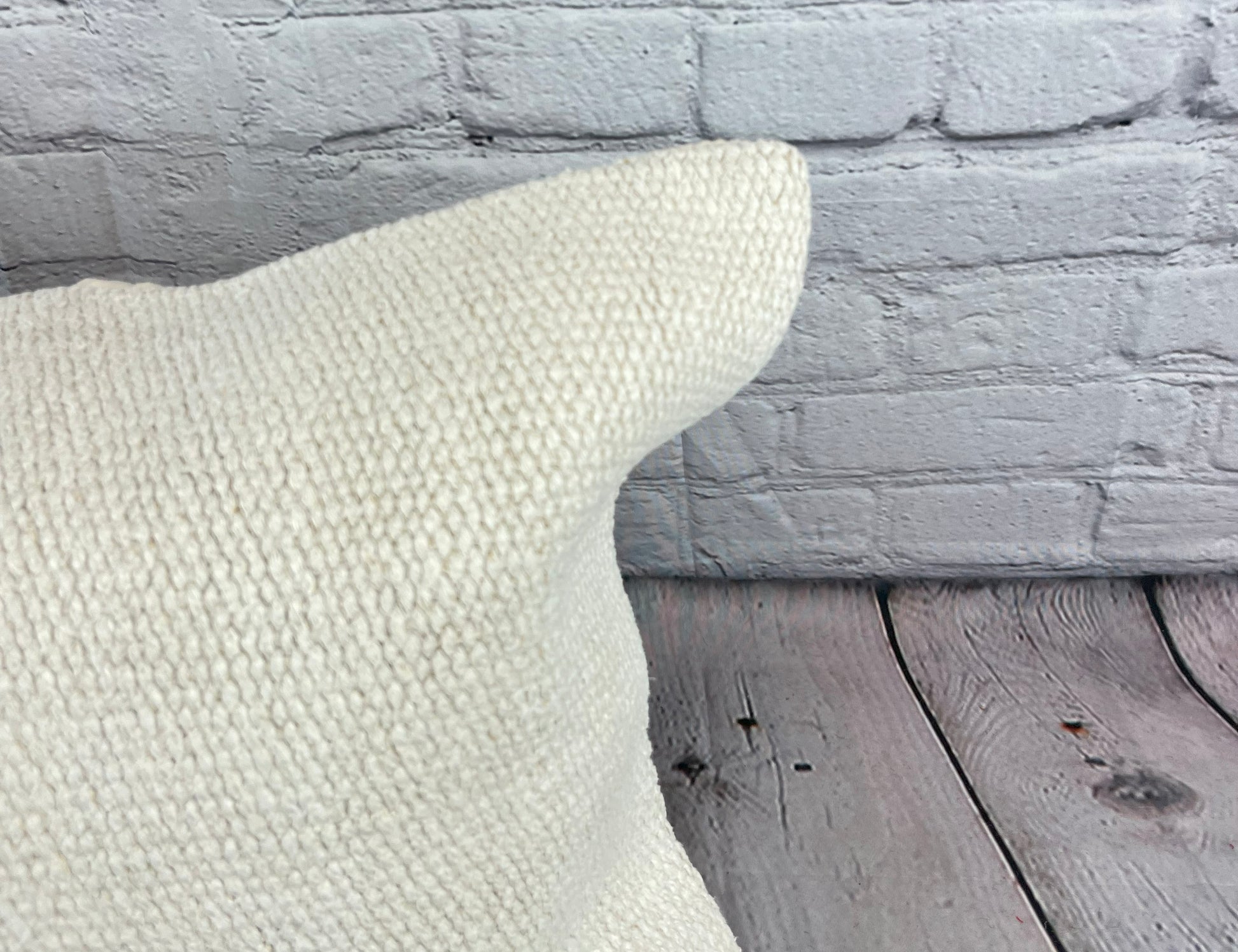 16 x 24 Hemp Pillow Turkish Cushion Natural White Pillow Cushion Cover #6183