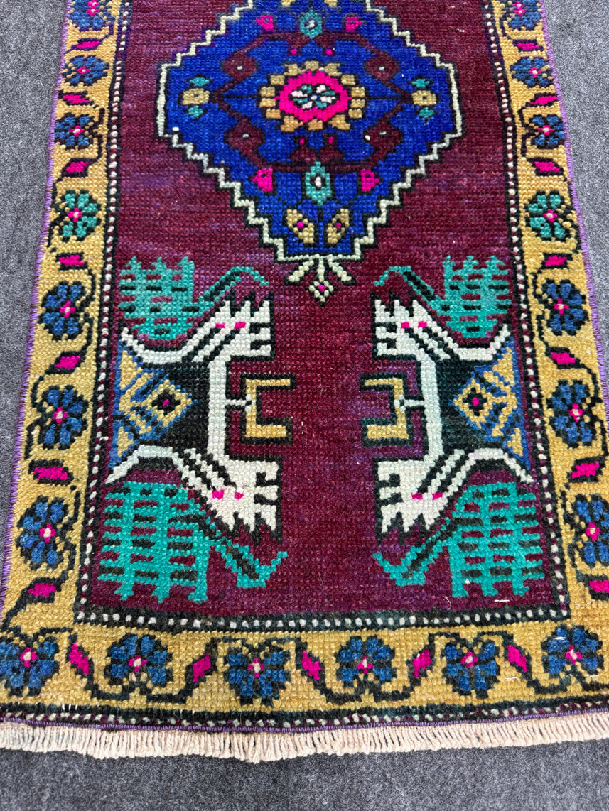 Turkish Yastik Rug  1'6" x  3'2" #24106