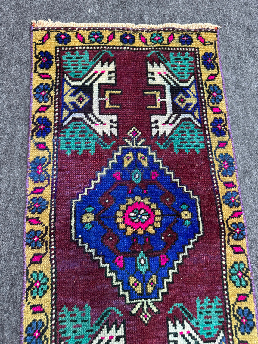 Turkish Yastik Rug  1'6" x  3'2" #24106