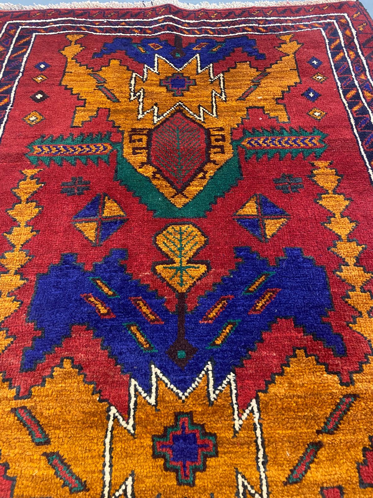 Oriental Handmade Vintage Rug  2'11" x 4'4" #21453