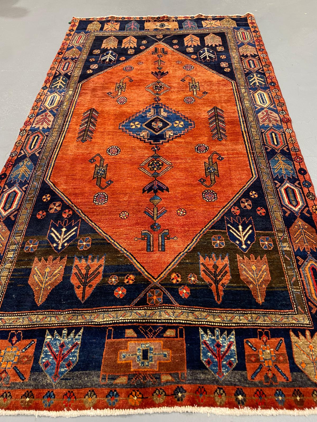 Oriental Handmade Vintage Rug 5'1" x 9'5" #21452