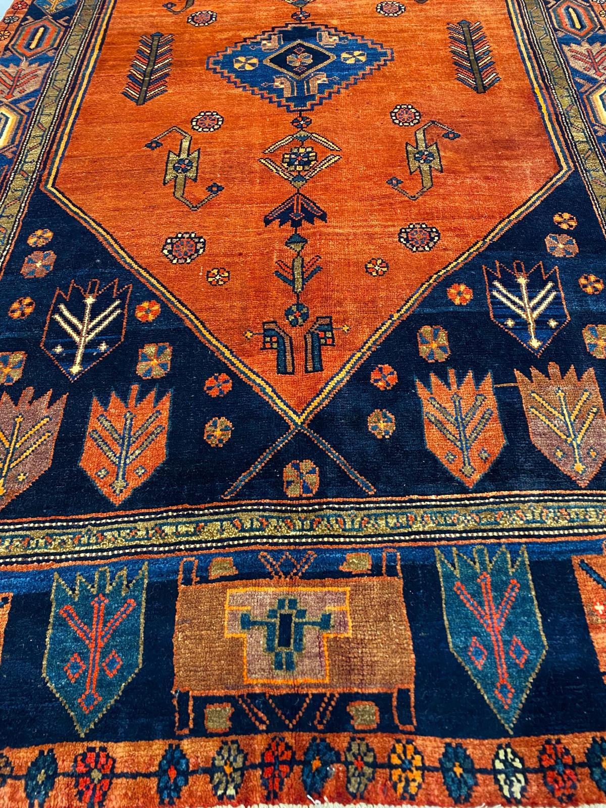 Oriental Handmade Vintage Rug 5'1" x 9'5" #21452
