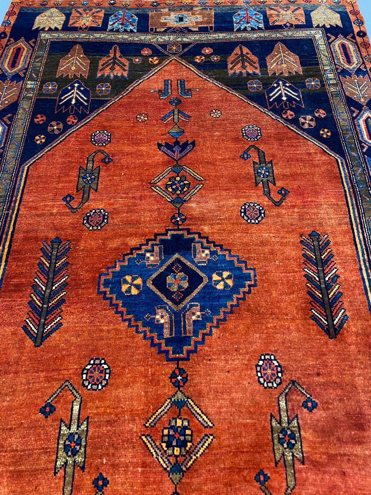 Oriental Handmade Vintage Rug 5'1" x 9'5" #21452