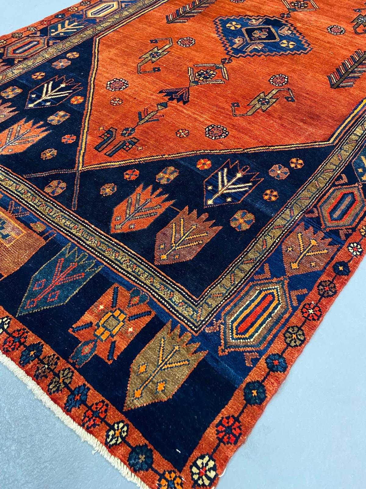 Oriental Handmade Vintage Rug 5'1" x 9'5" #21452