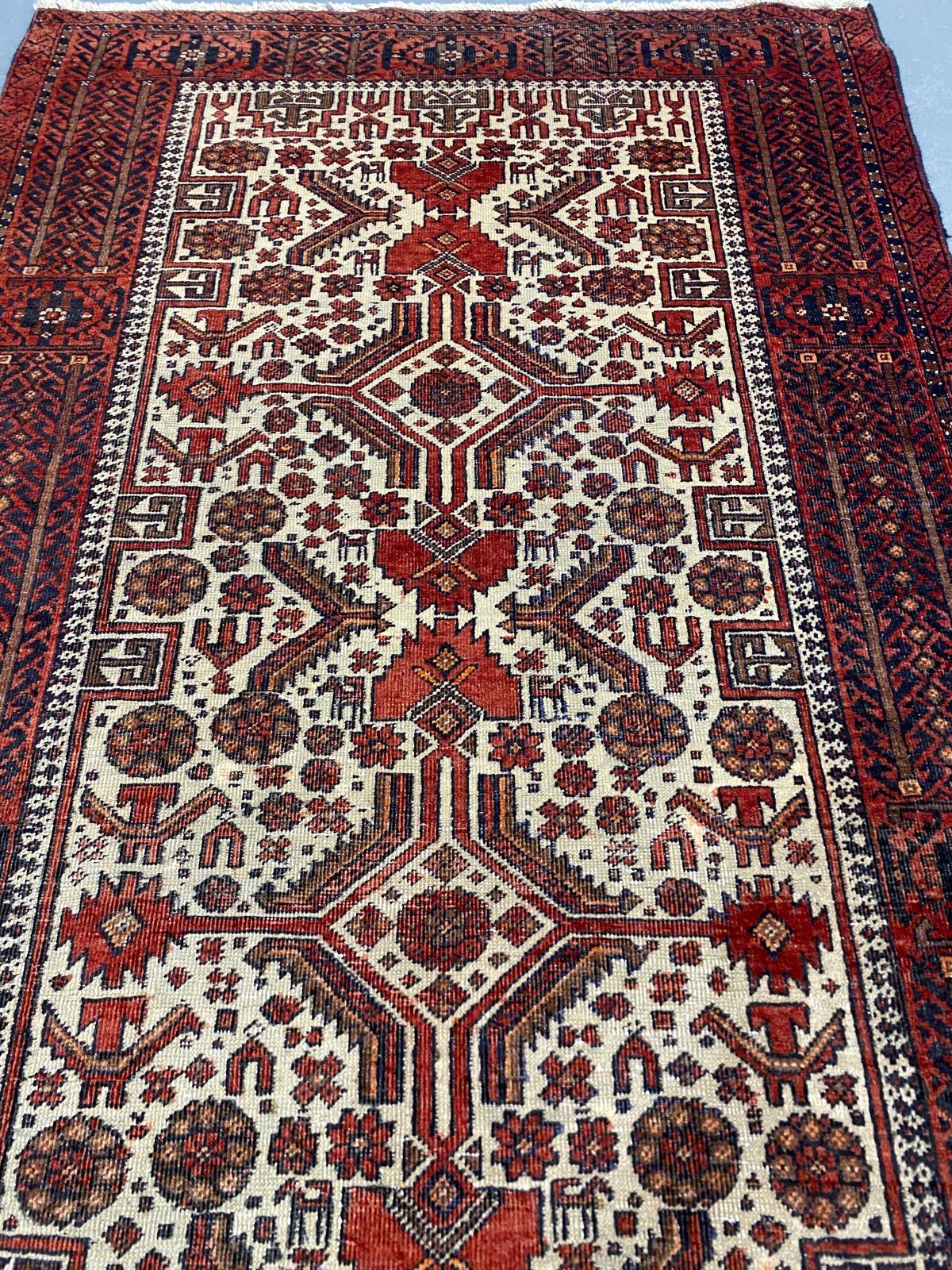 Oriental Handmade Vintage Rug 3'1" x 6'5" #21451