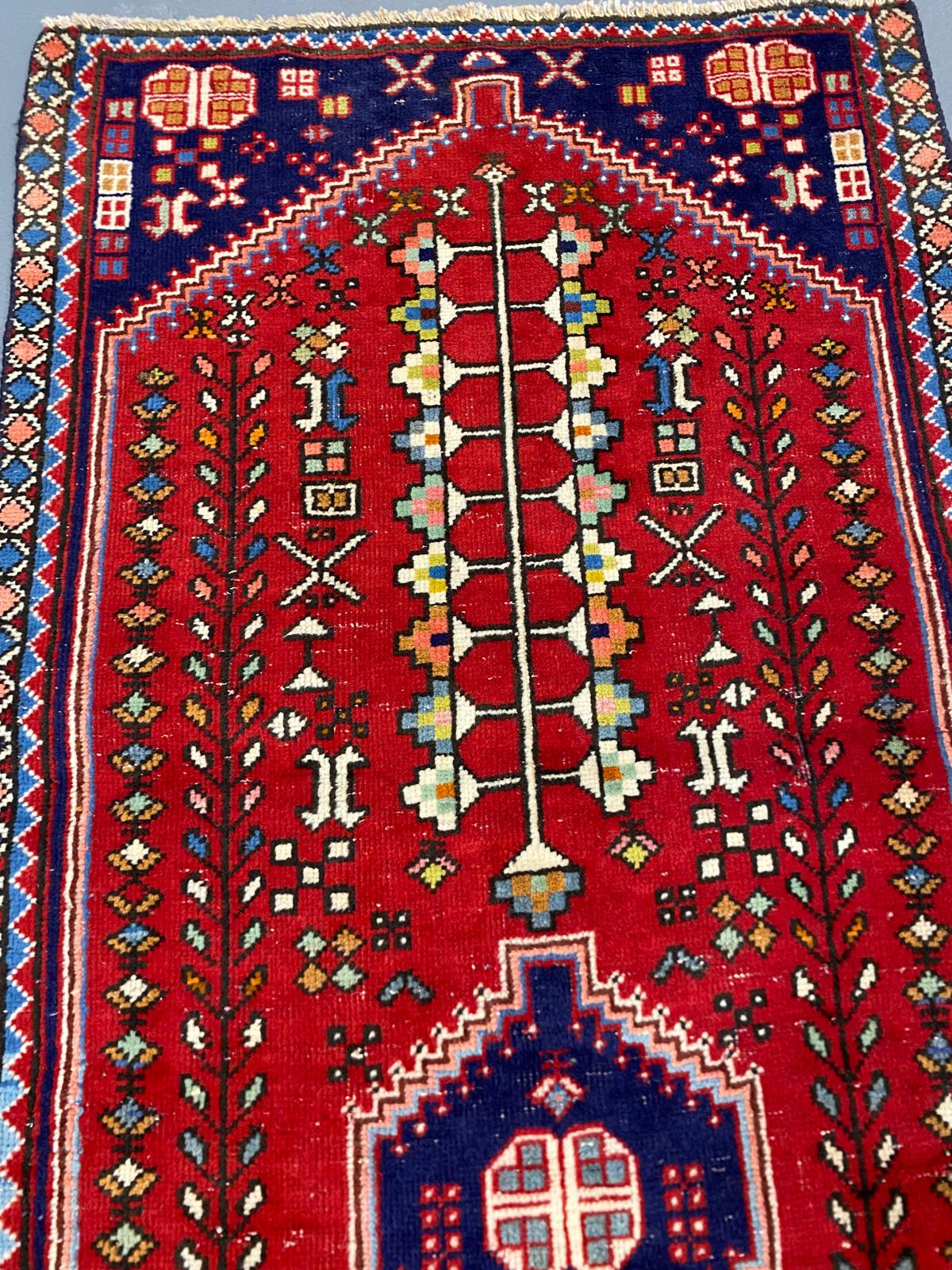 Oriental Handmade Vintage Rug 2' x 4'10" #21447