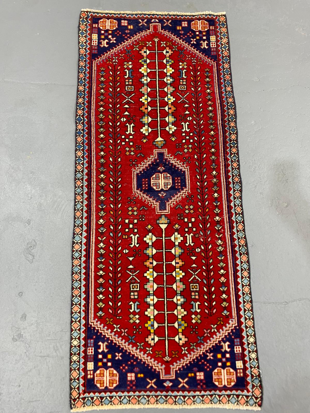 Oriental Handmade Vintage Rug 2' x 4'10" #21447