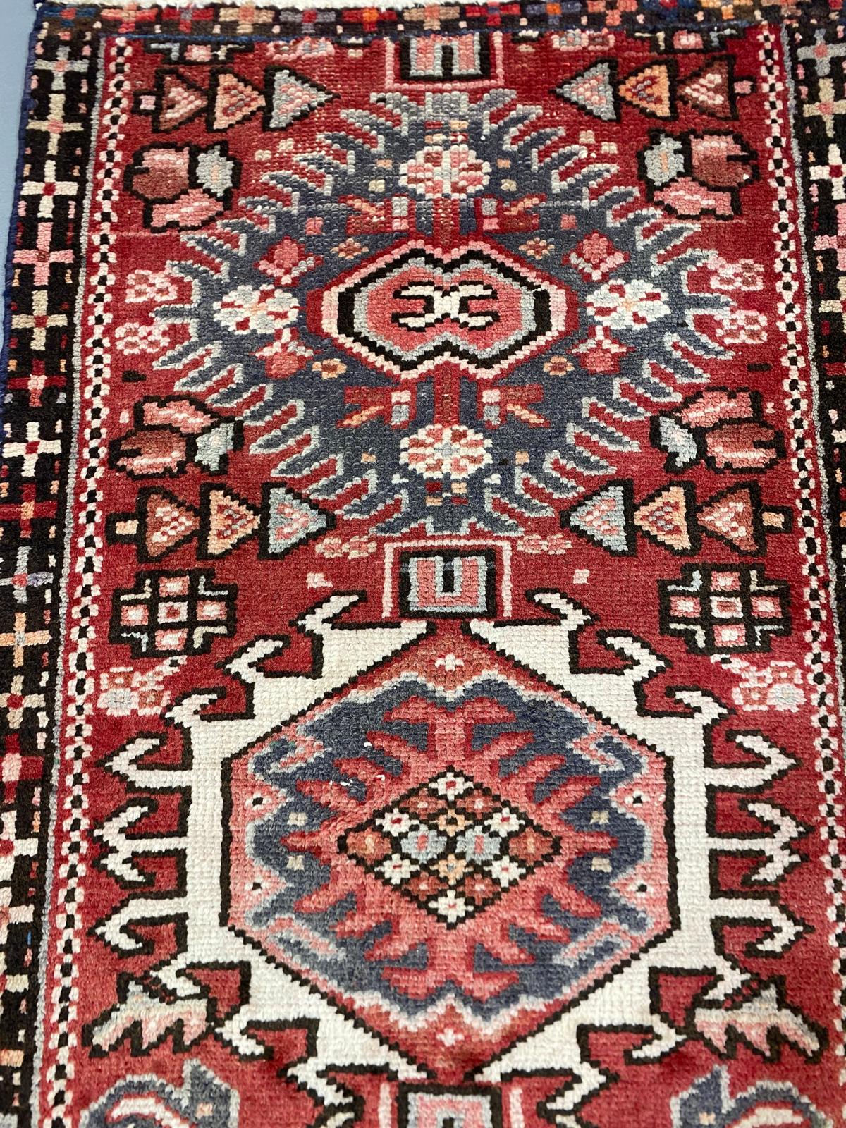 Oriental Handmade Vintage Rug 1'10" x 3'11" #21445