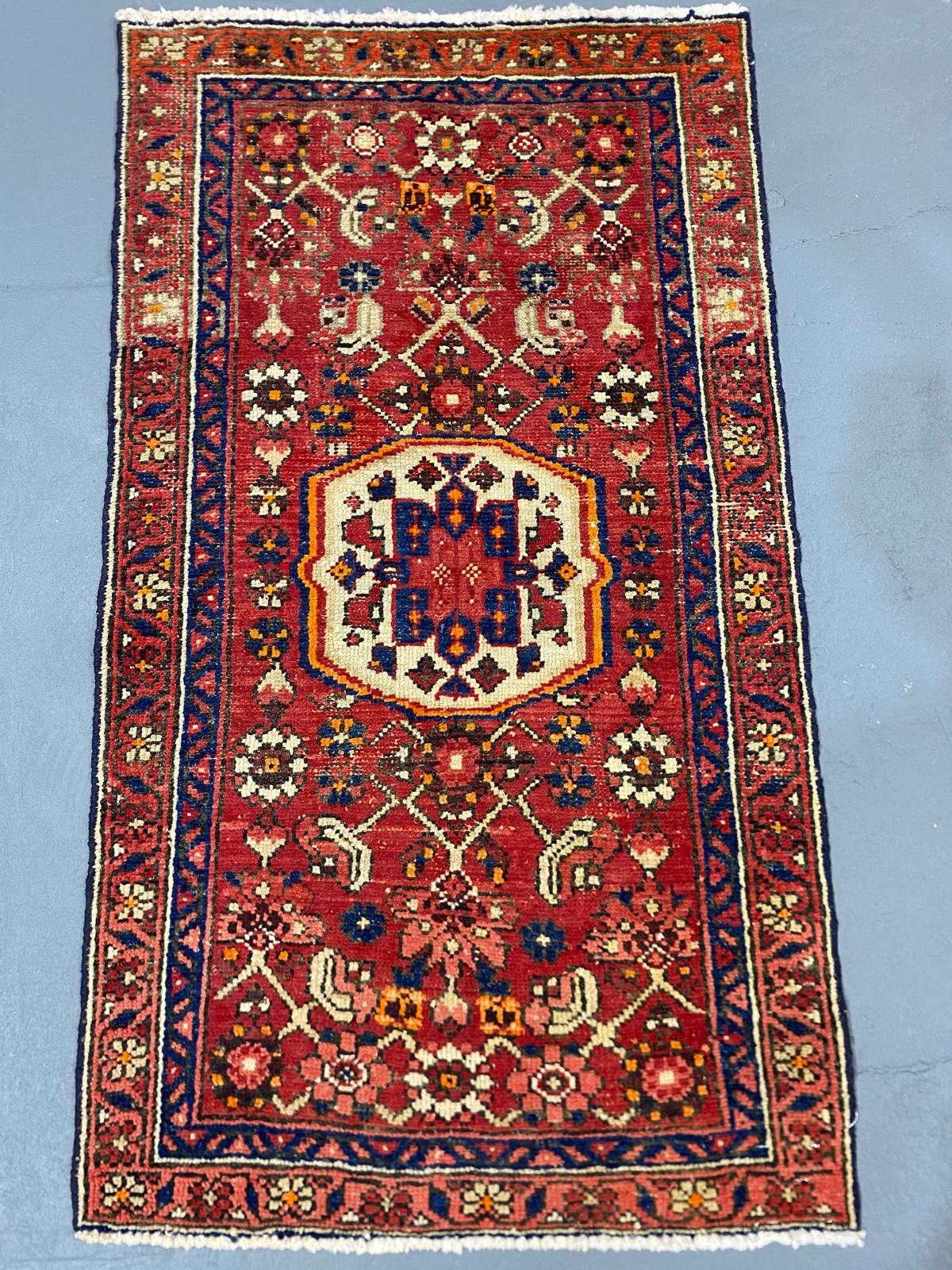 Oriental Handmade Vintage Rug 2'3" x 4' #21443