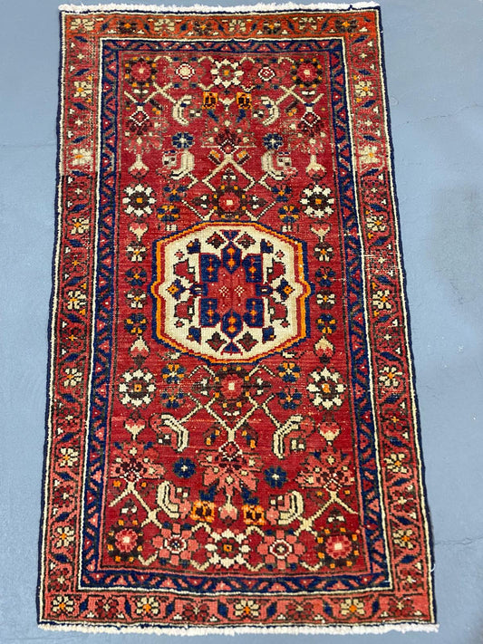 Oriental Handmade Vintage Rug 2'3" x 4' #21443