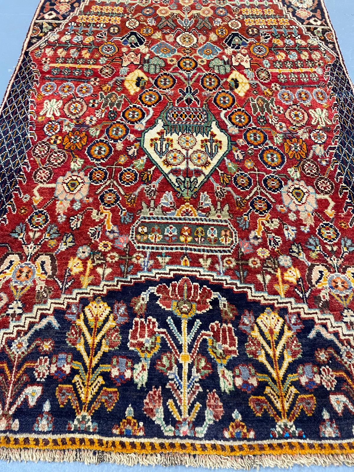Oriental Handmade Vintage Rug 3'3" x 6'3" #21438