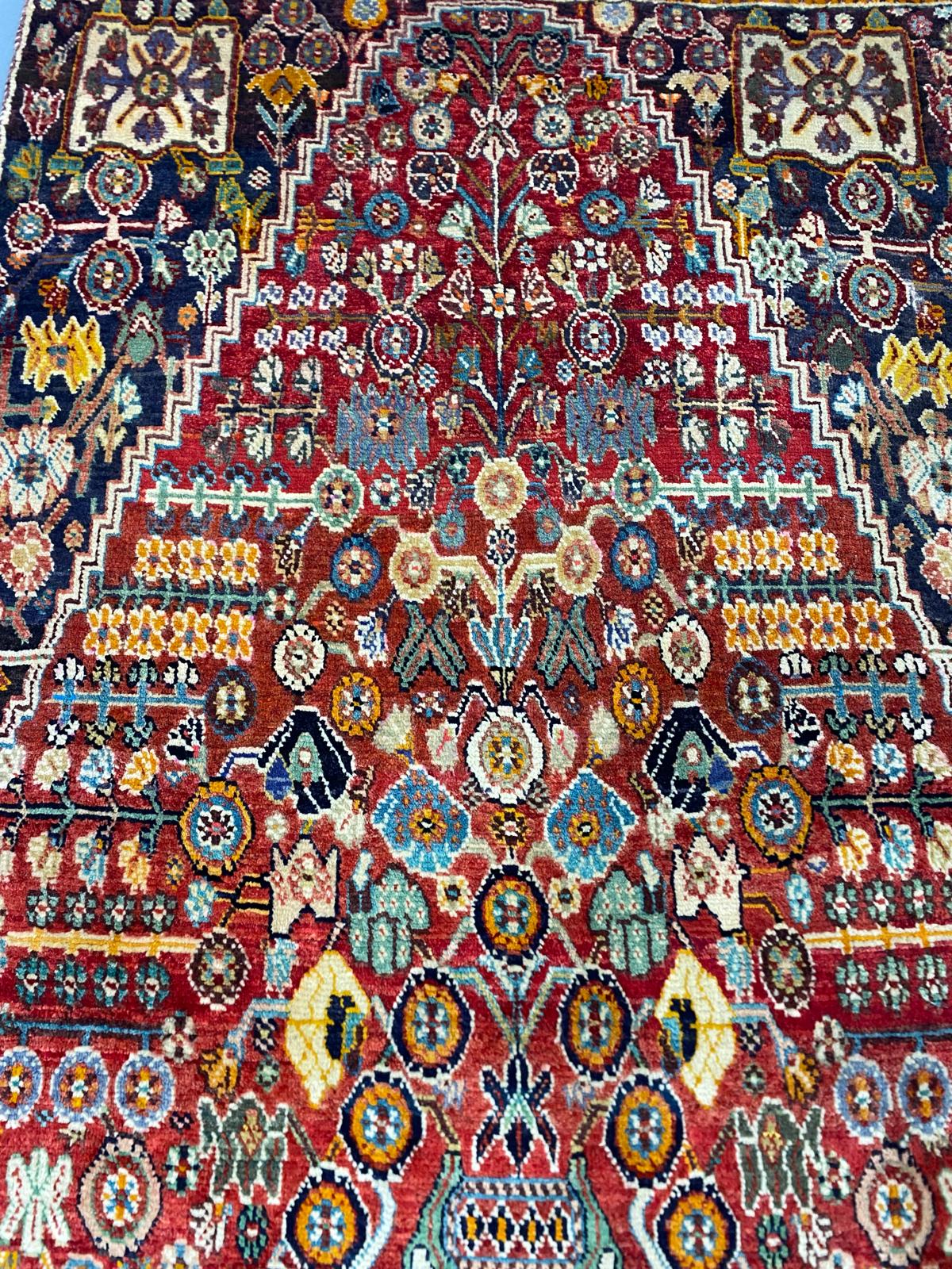 Oriental Handmade Vintage Rug 3'3" x 6'3" #21438