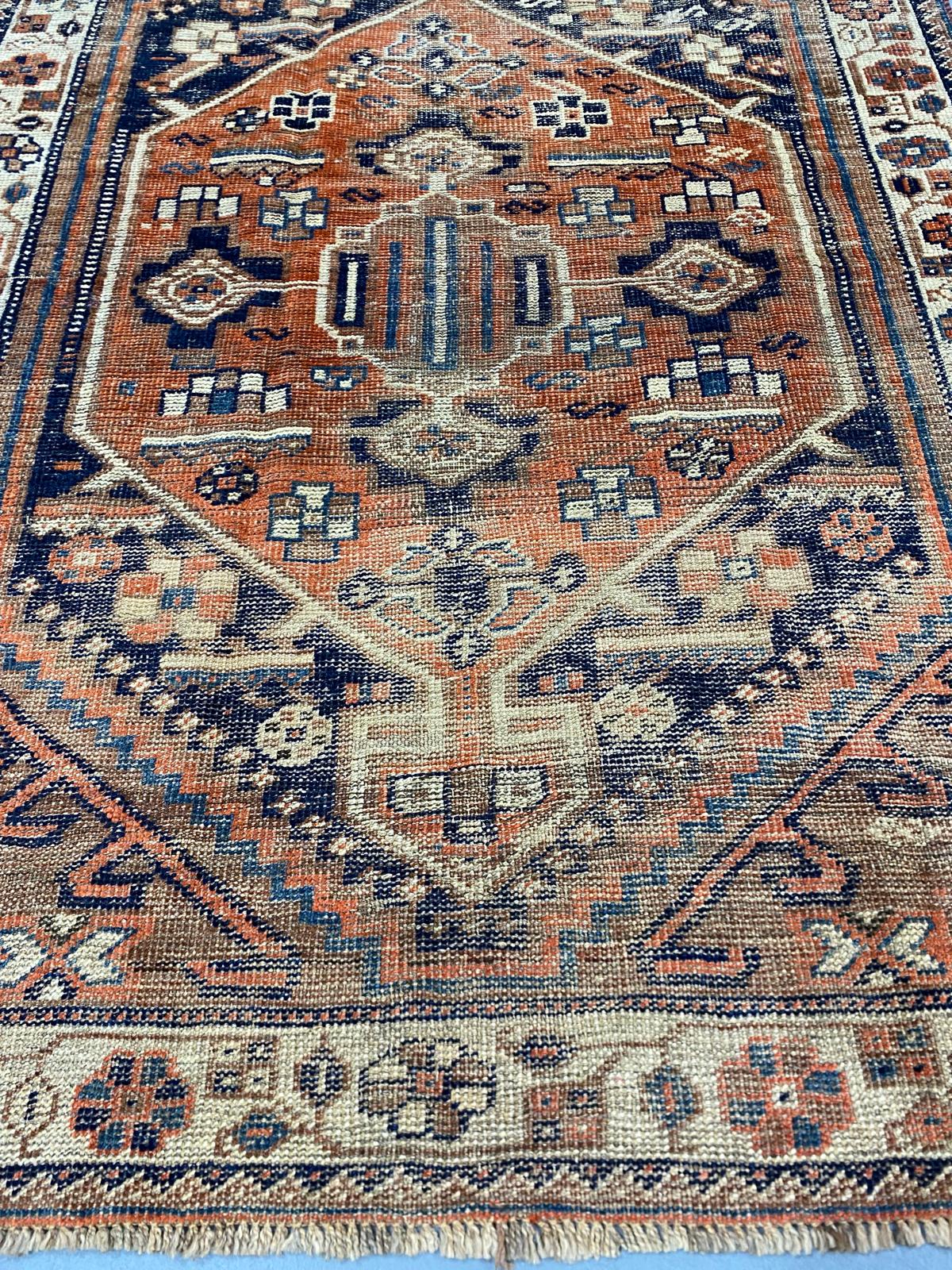 Oriental Handmade Vintage Rug 4' x 5'8" #21437