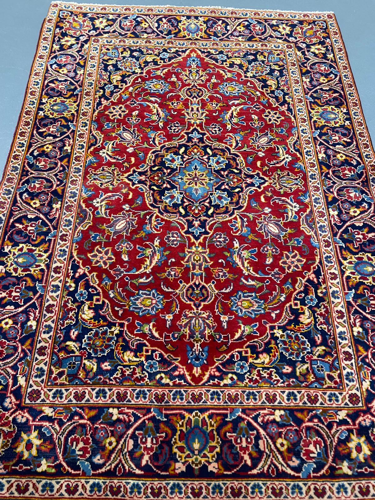 Oriental Handmade Vintage Rug 3'8" x 5'2" #21431