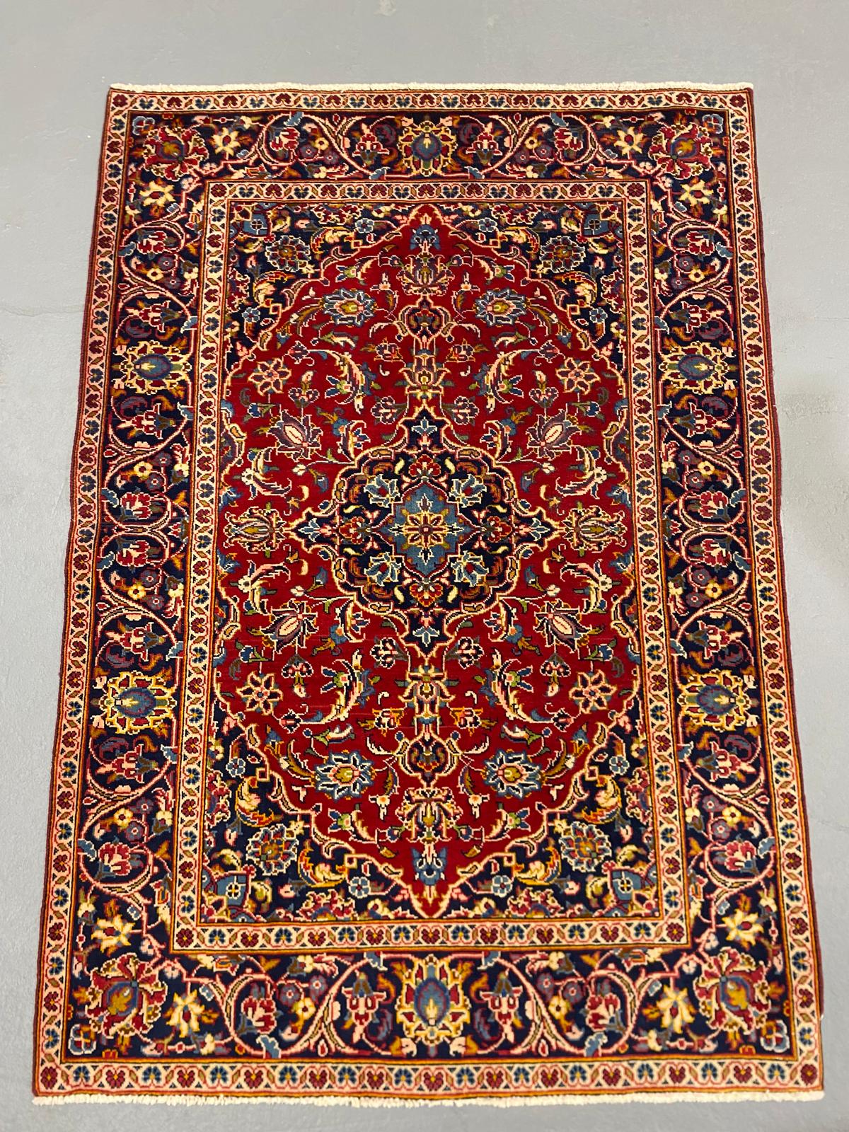 Oriental Handmade Vintage Rug 3'8" x 5'2" #21431