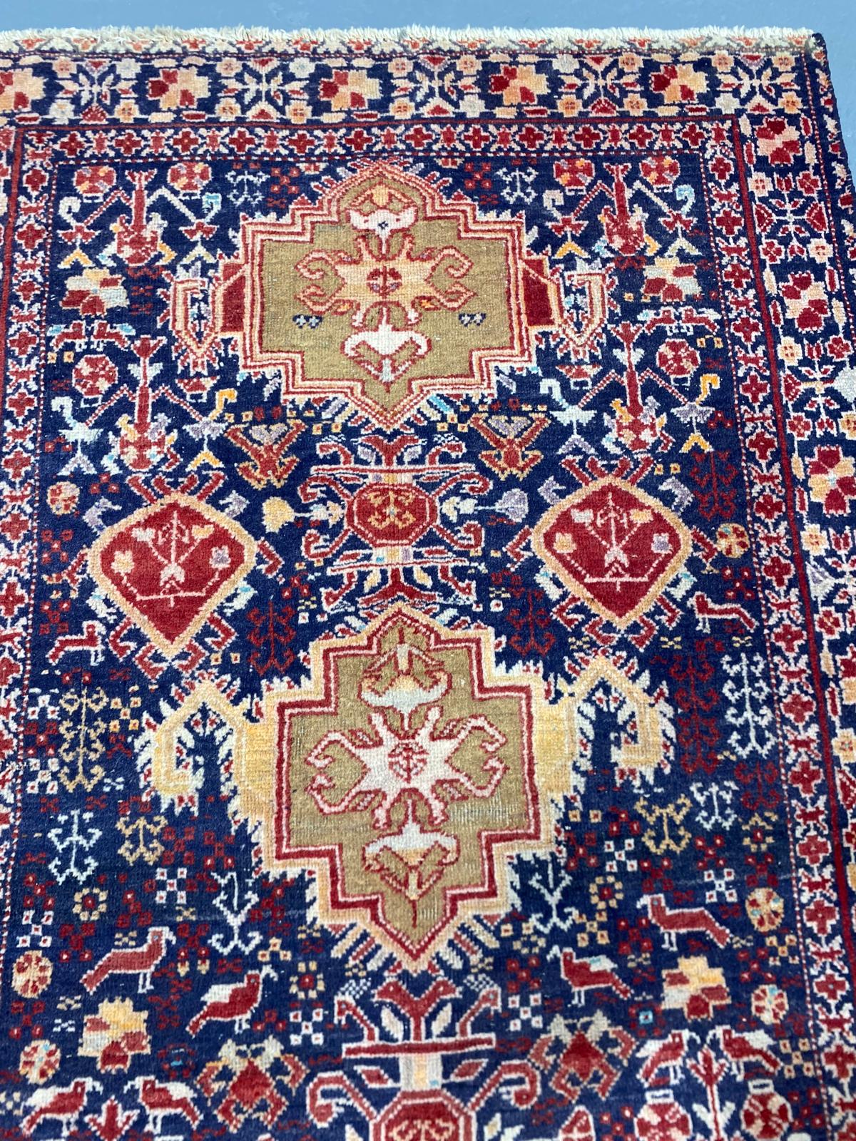 Oriental Handmade Vintage Rug  2'6" x 4'6" #21430