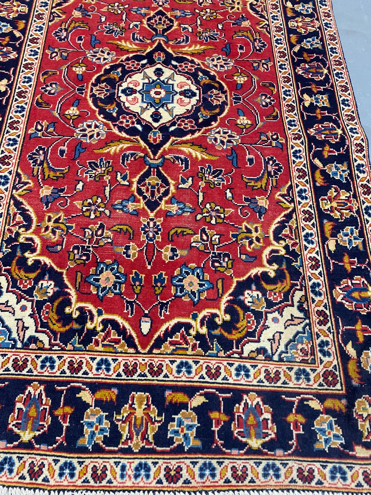 Oriental Handmade Vintage Rug 3'2" x 5'1" #21429