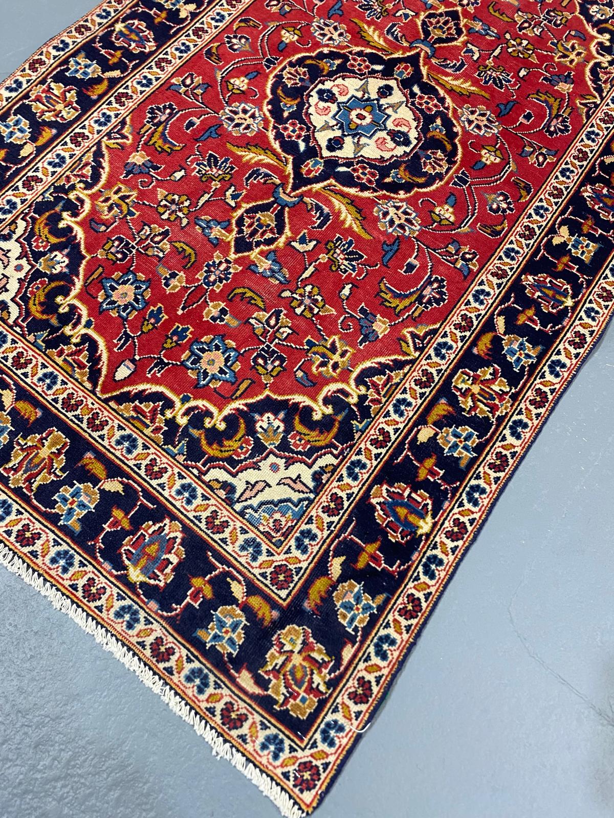 Oriental Handmade Vintage Rug 3'2" x 5'1" #21429
