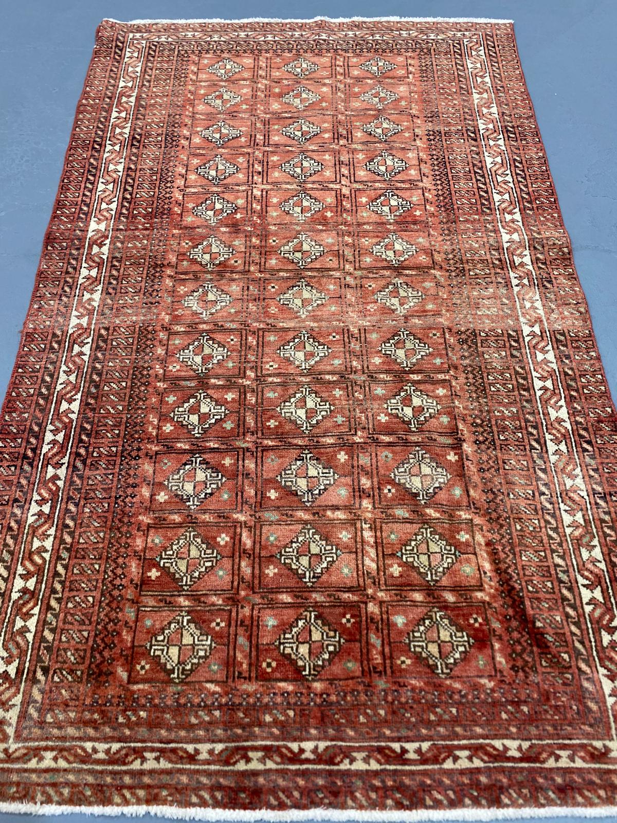 Oriental Handmade Vintage Rug  4' x 6'7" #21428