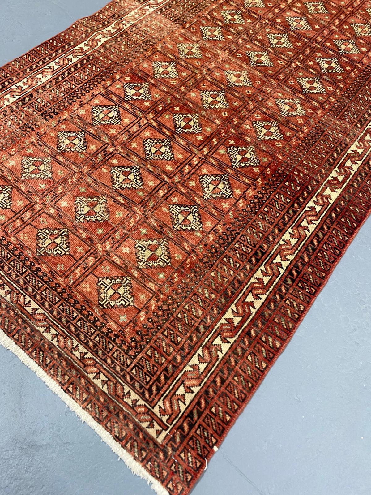 Oriental Handmade Vintage Rug  4' x 6'7" #21428