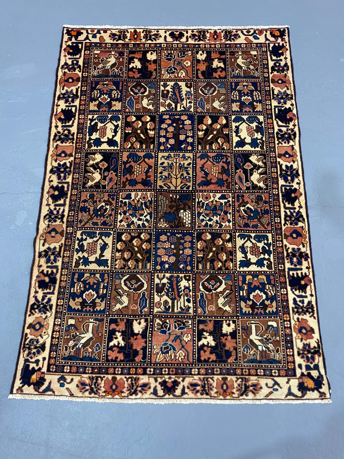 Oriental Handmade Vintage Rug  4'5" x 6'7" #21427