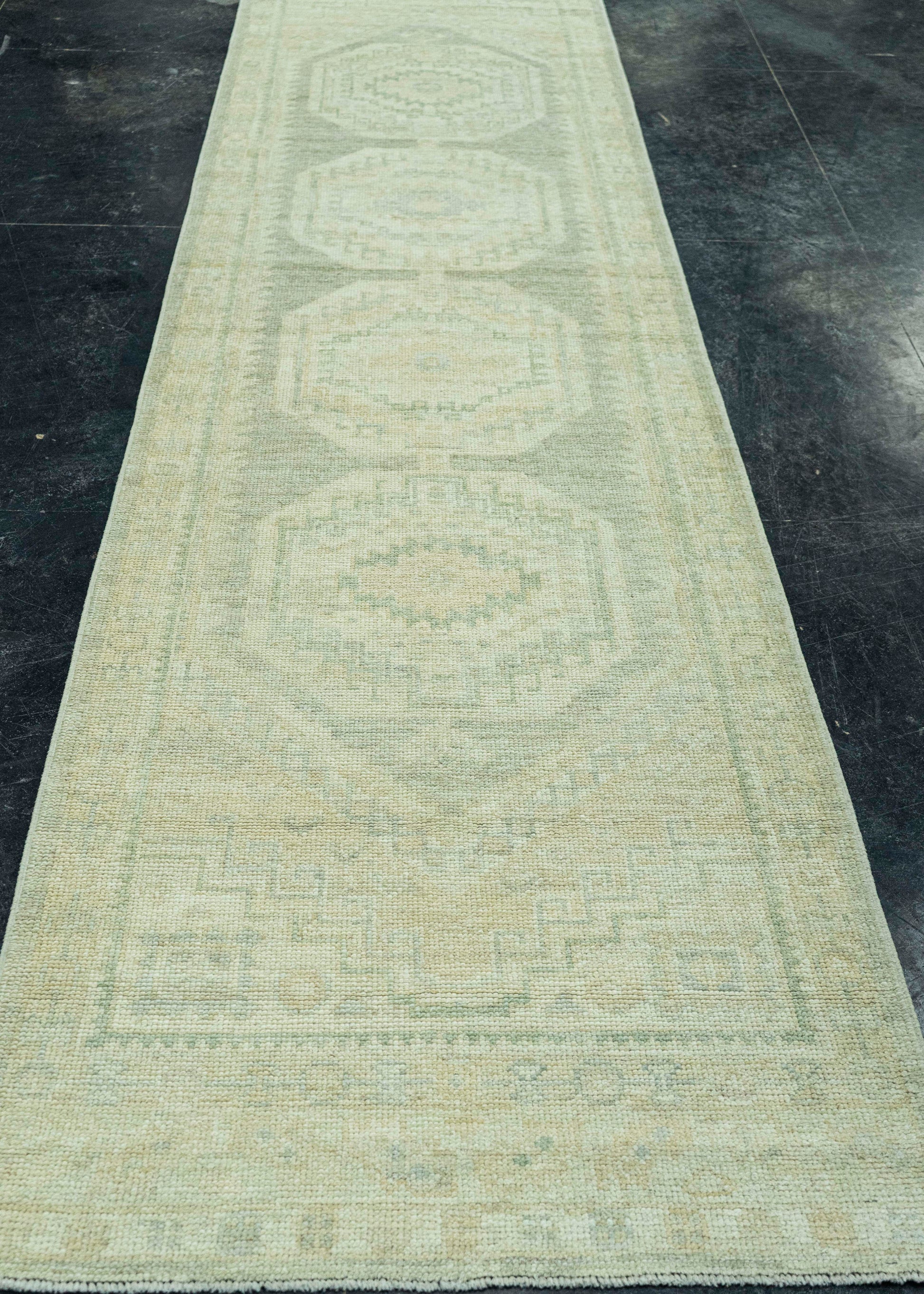 Turkish Oushak Rug 3' x 12'5" #19339
