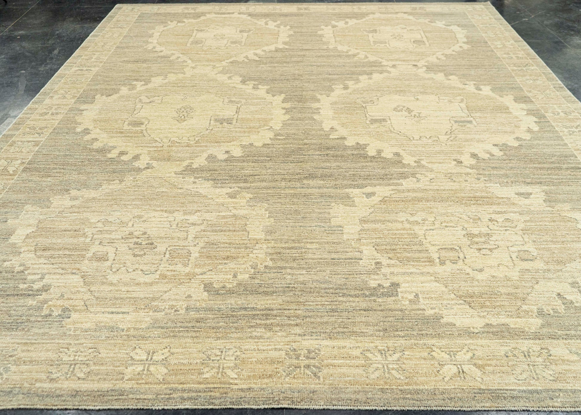 Turkish Oushak Rug 9'2" x 12'7" #23006