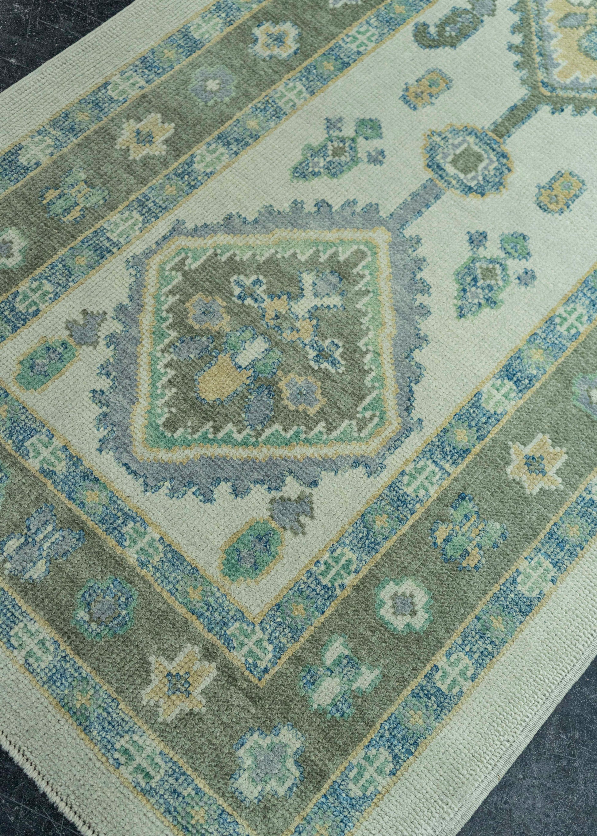 Turkish Oushak Rug 3' x 12'3" #19168