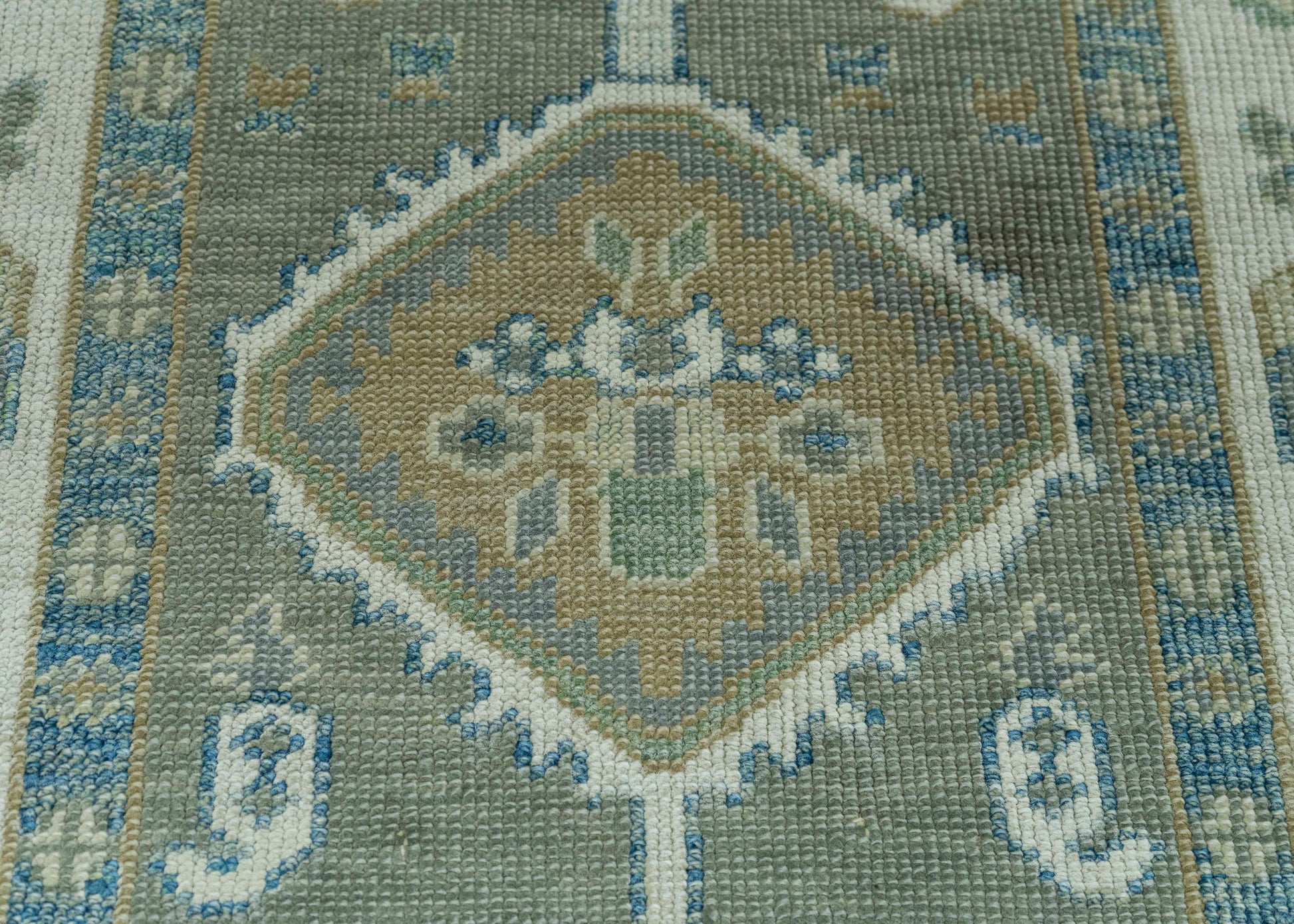 Turkish Oushak Rug 2'8" x 12'10" #19177