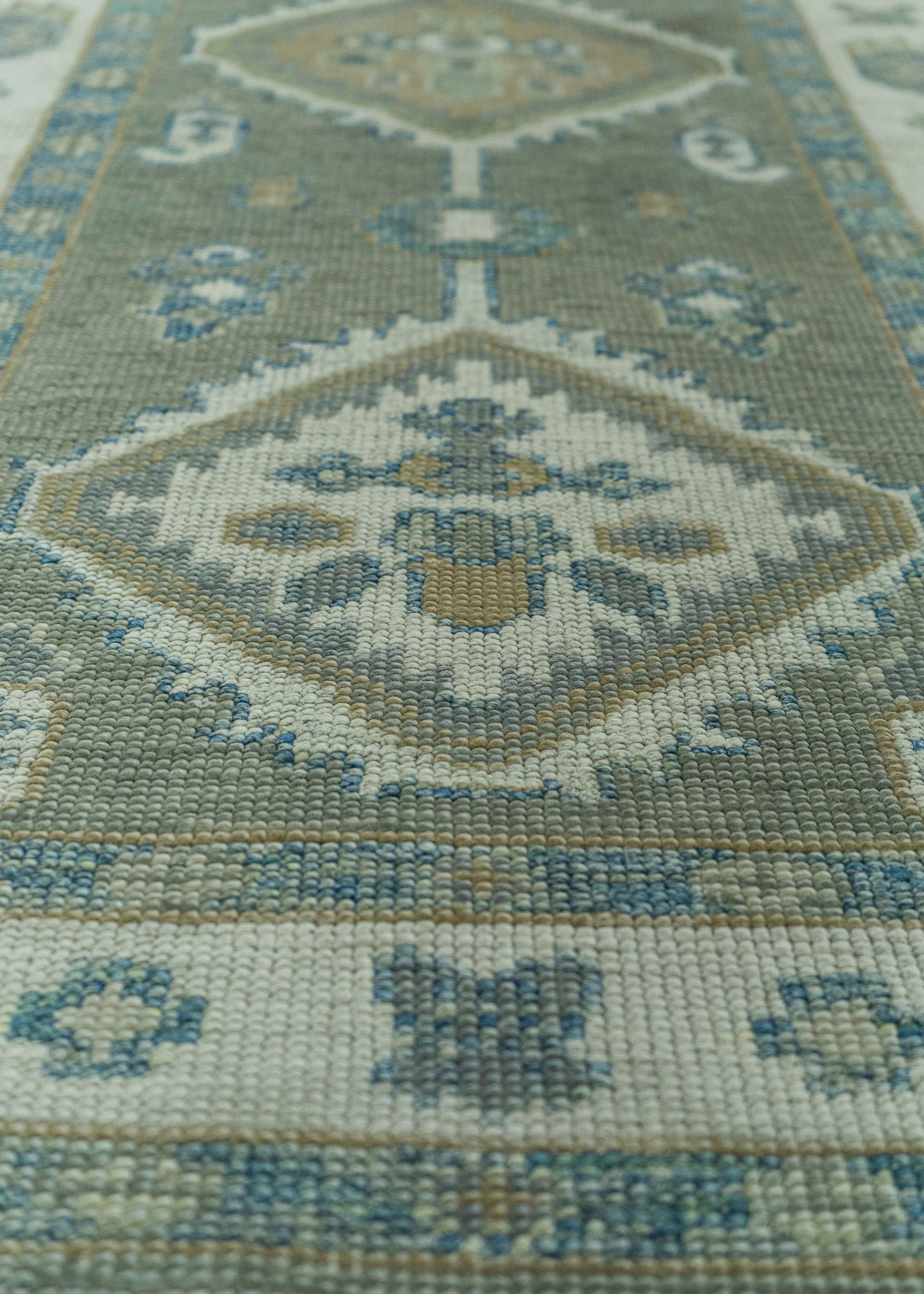 Turkish Oushak Rug 2'8" x 12'10" #19177