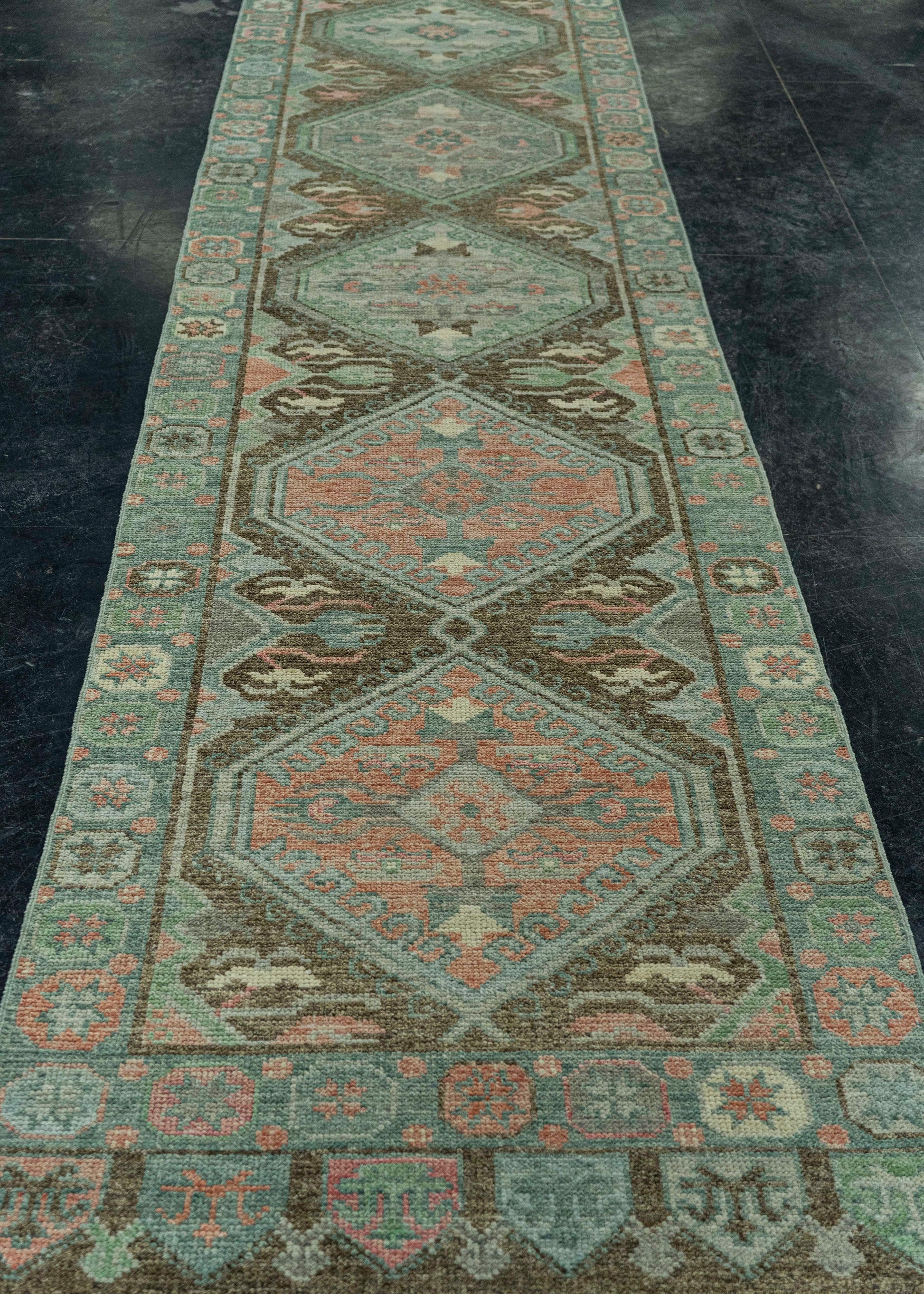 Turkish Oushak Rug 2'11" x 12'7" #20036