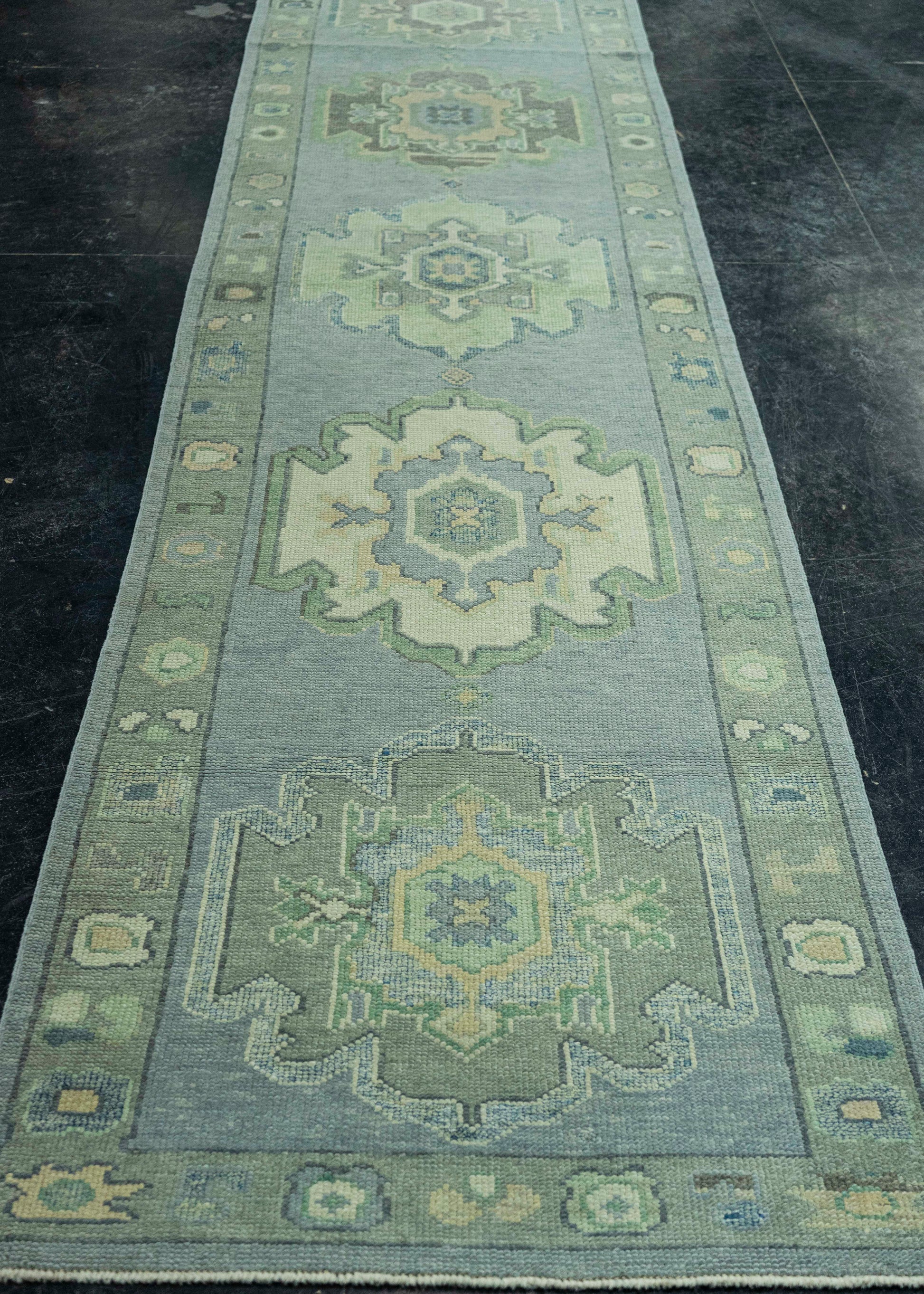 Turkish Oushak Rug 2'11" x 12'2" #19143