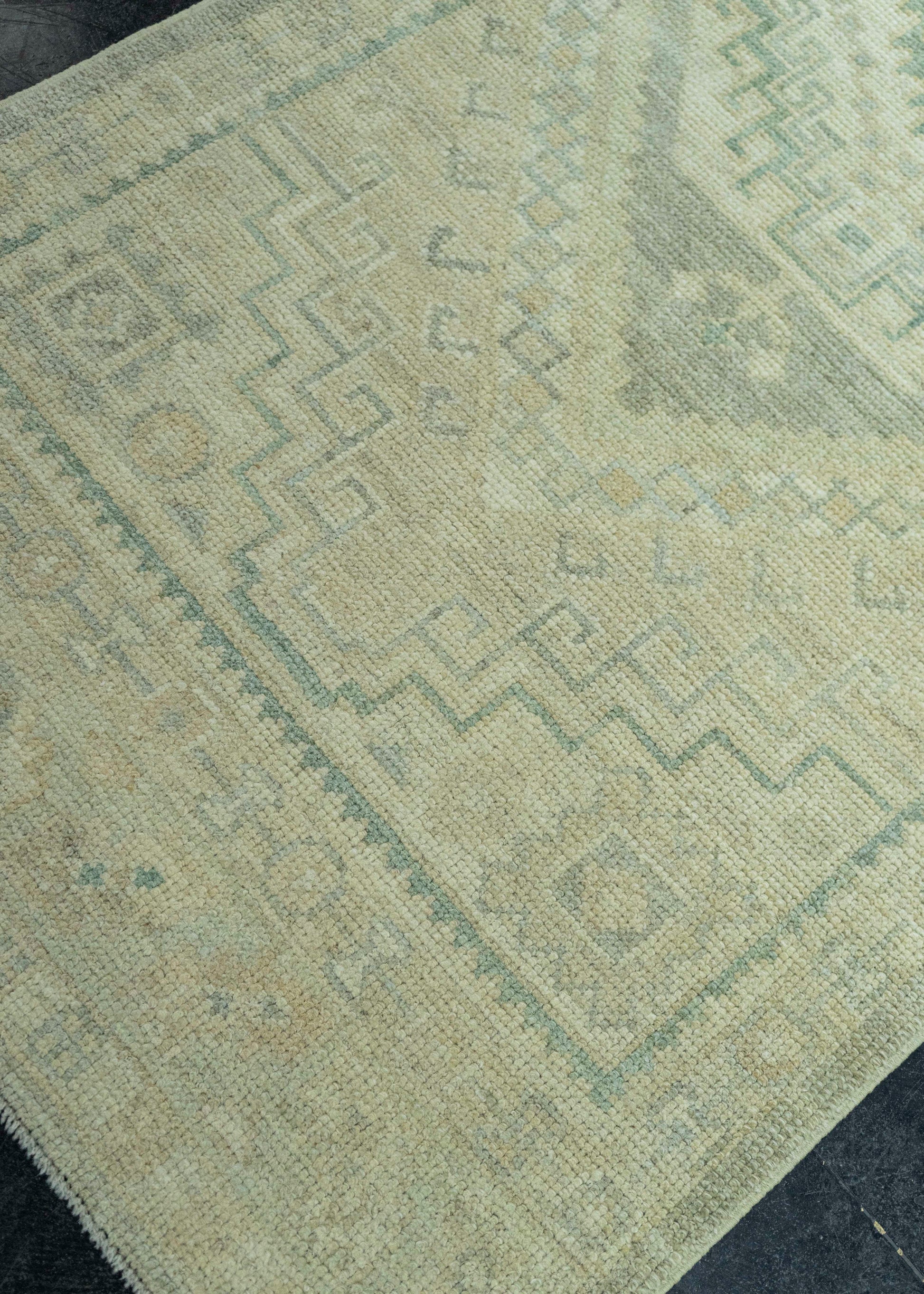 Turkish Oushak Rug 3' x 13'4" #19495