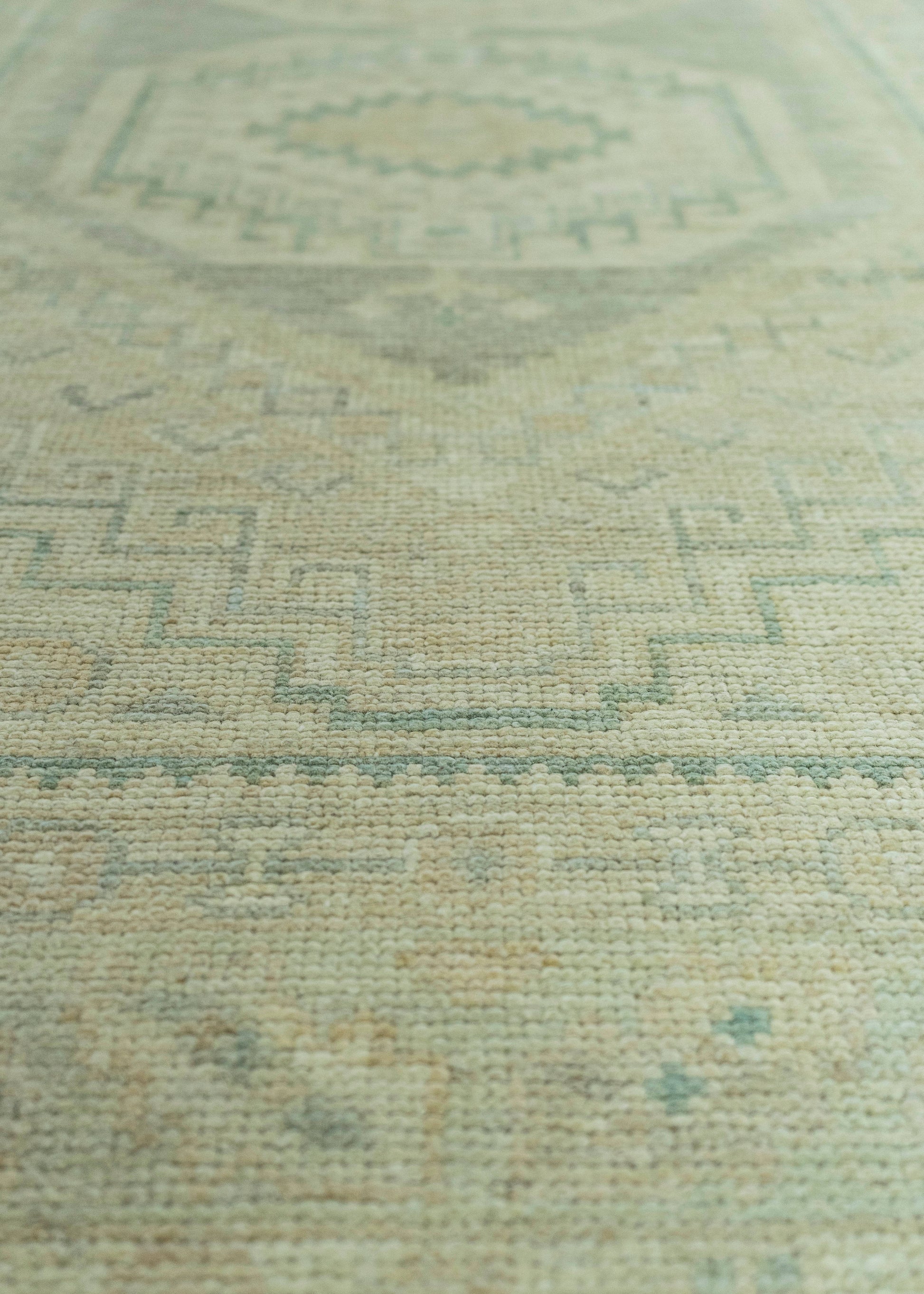 Turkish Oushak Rug 3' x 13'4" #19495