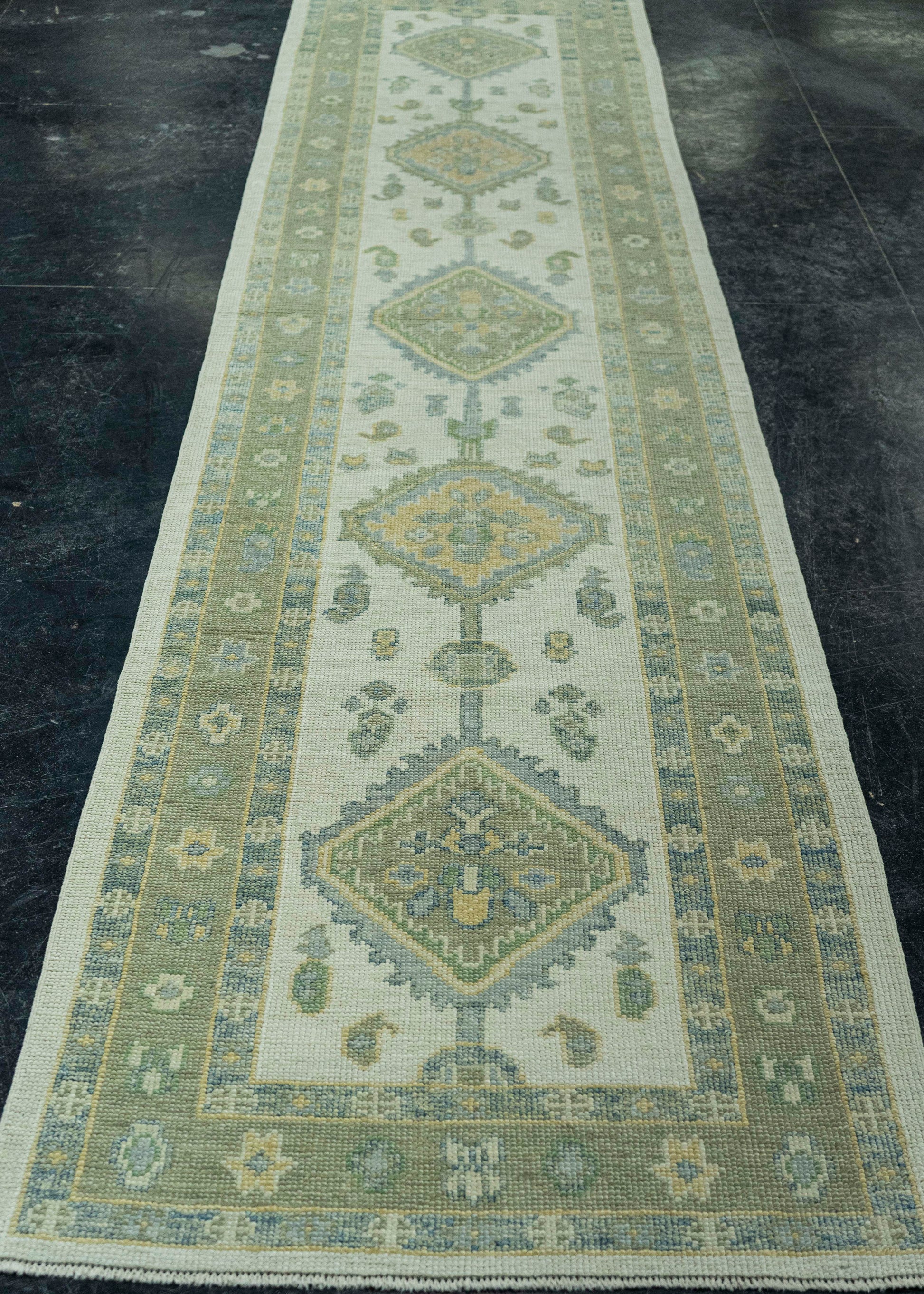 Turkish Oushak Rug 2'10" x 12'7" #19169